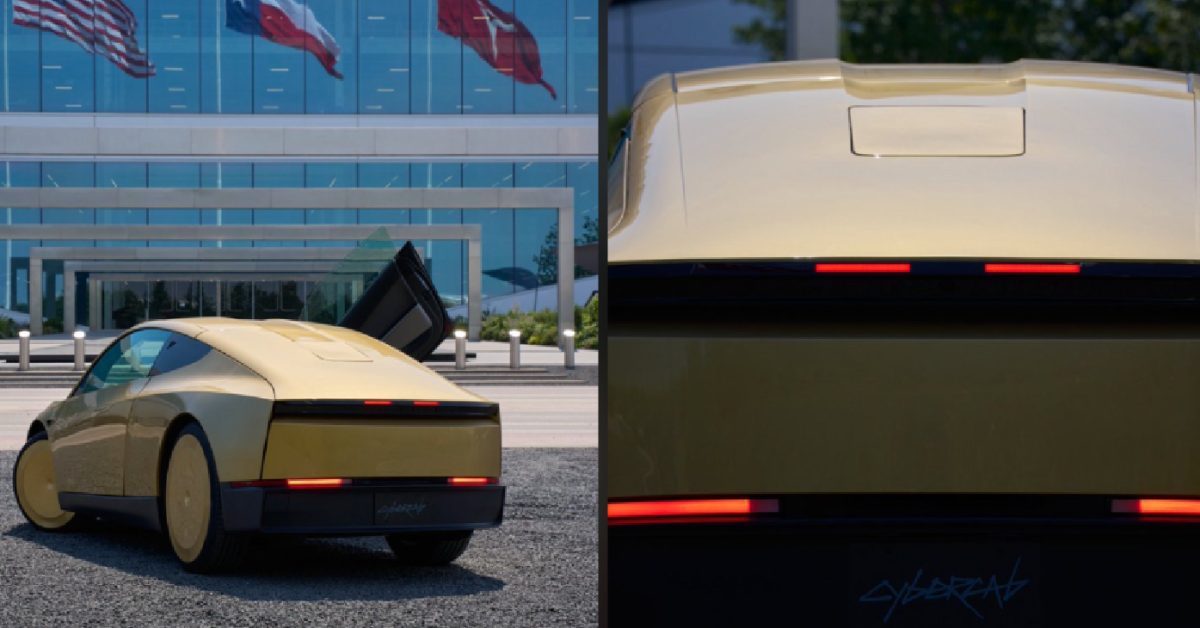 Tesla Installs Starlink Antenna on Cybercab for the First Time